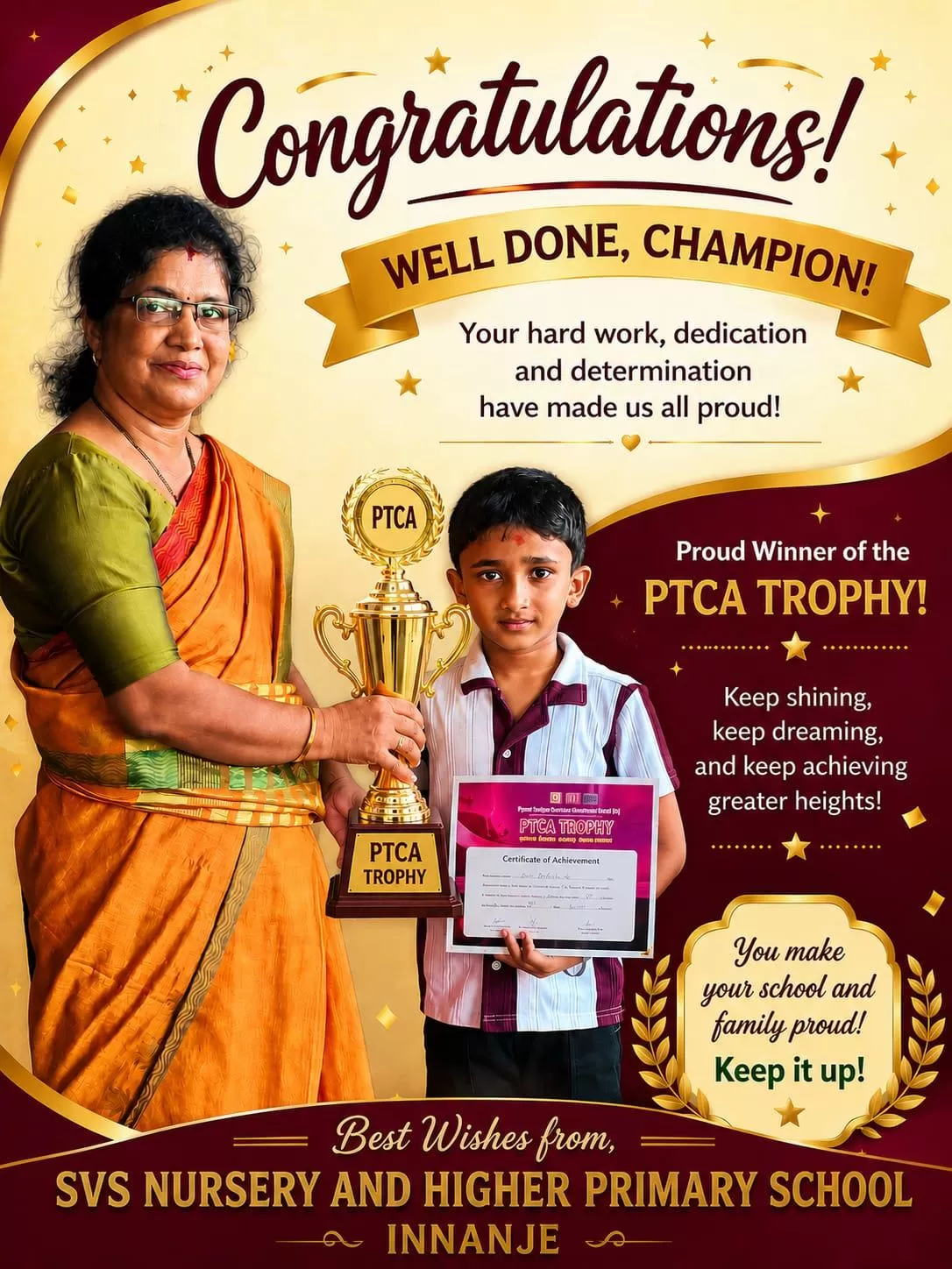 Samrat secured first place in the Under 7 category chess tournament held at puttur .
