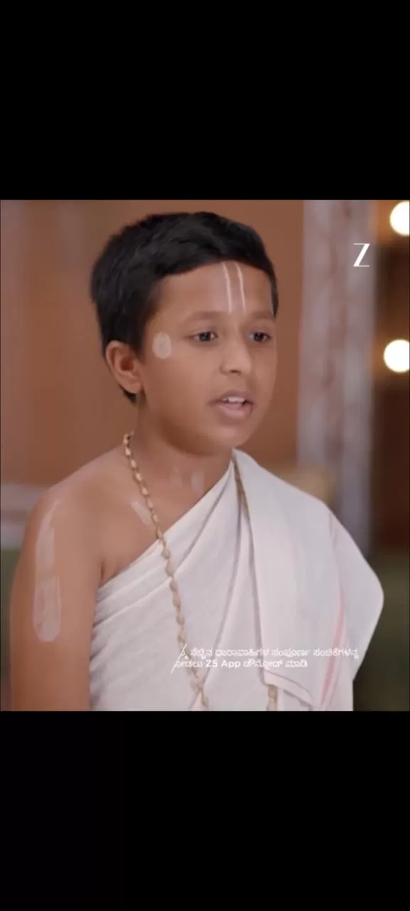 "A wonderful moment when our school student,Kushal mahesh,participated in *Sri Raghavendra Mahatme,which is broadcast on Zee kannada."