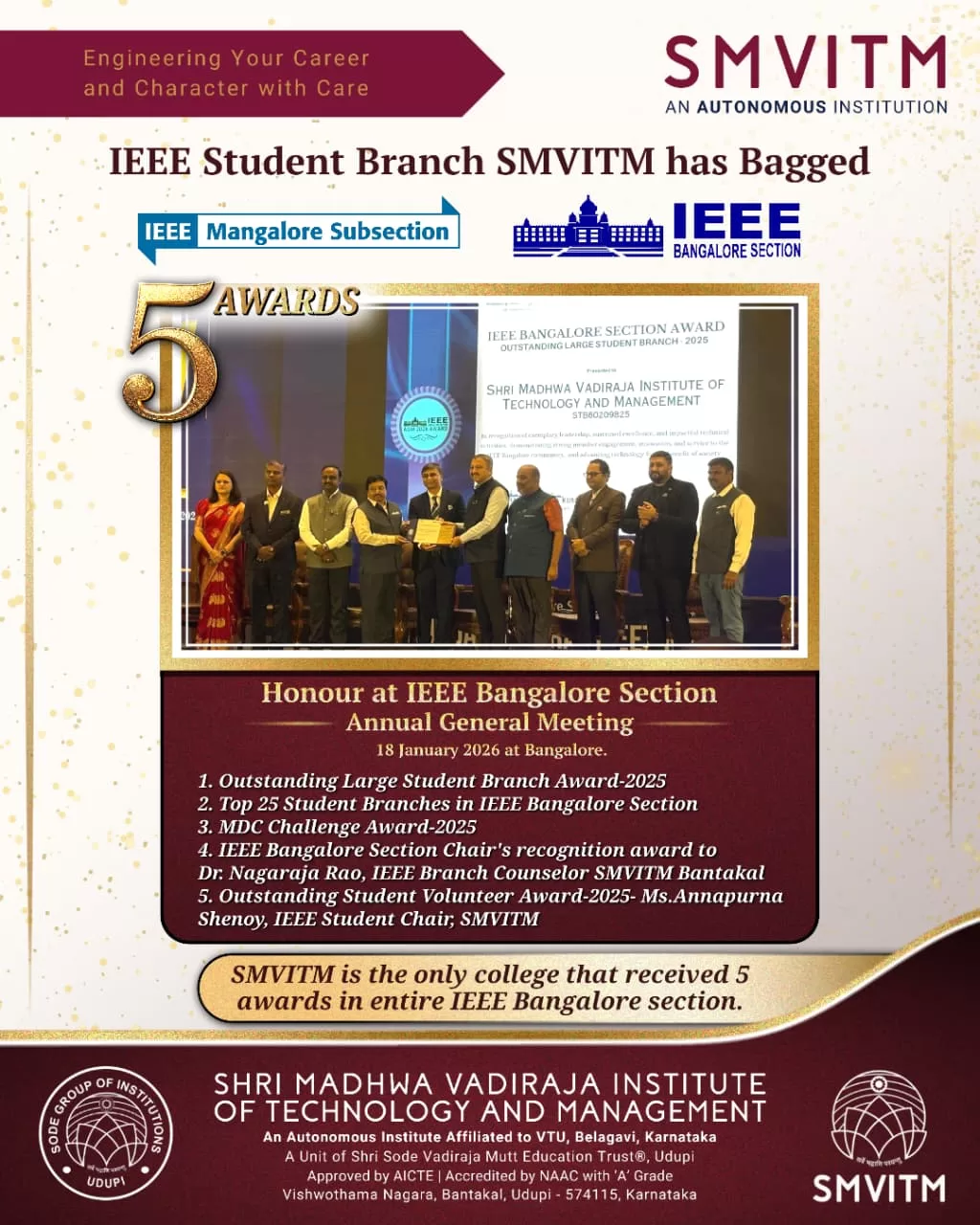 IEEE Bangalore Section Awards